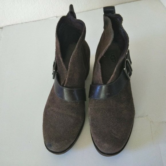 UGG Womens Wright Belted Ankle Booties Block Heel - Picture 11 of 16